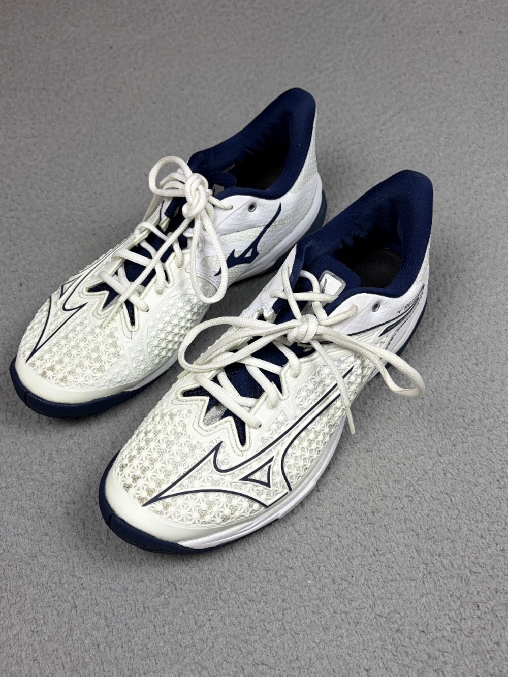 Mizuno Wave Exceed Tour 6 Shoes Mens Size 9 White Lace Up Tennis Athletic